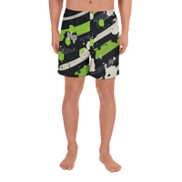 Puck Stripe Athletic Long Shorts