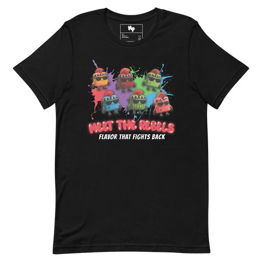 Rebels Rumble Tee, Black, front
