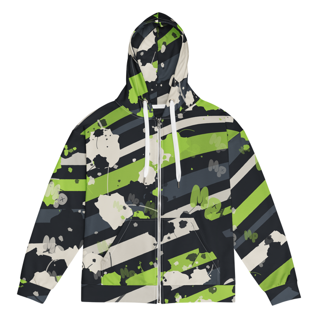 Puck Stripe Zip Hoodie