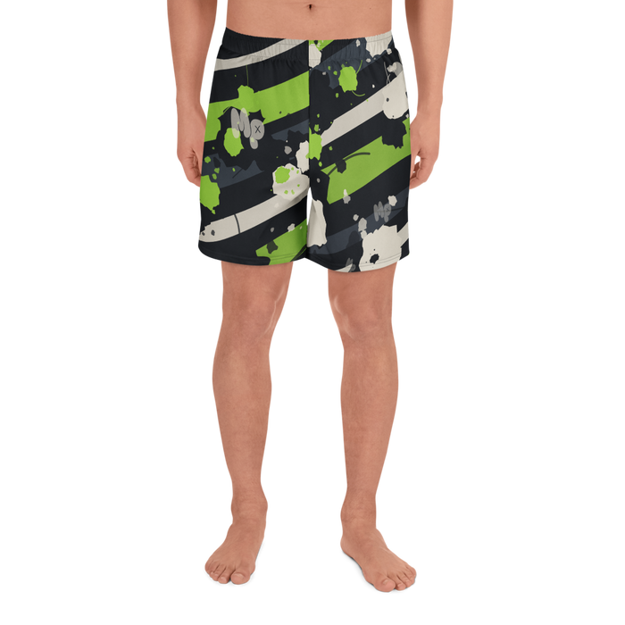 Puck Stripe Athletic Long Shorts