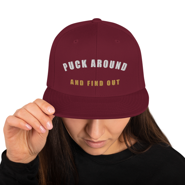 Puck Around Arc Snapback | Maroon