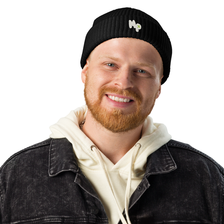 MP Monogram Beanie, front view 3