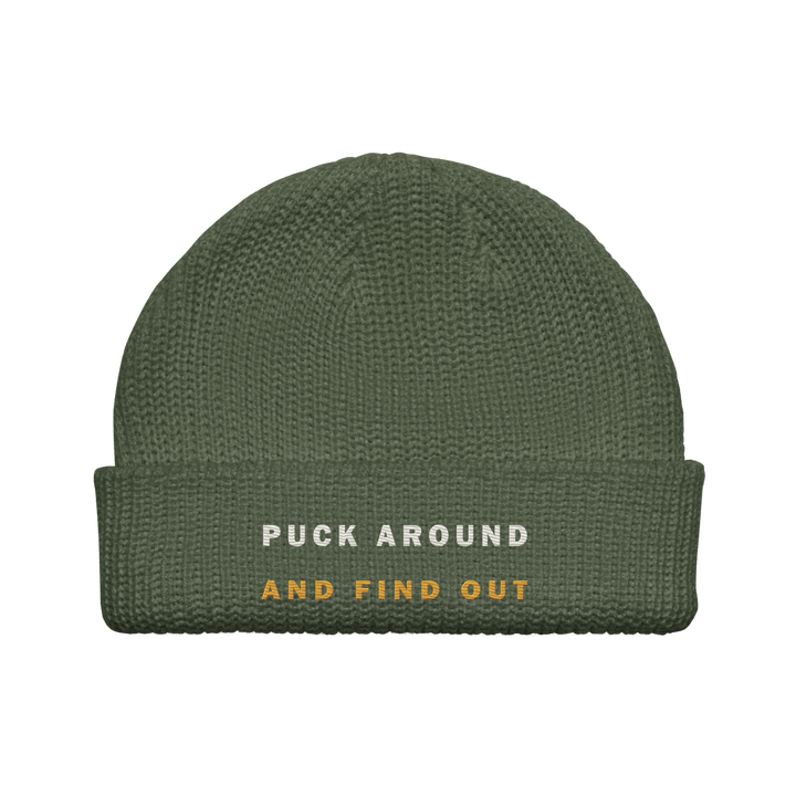 Puck Around and Find Out Beanie, front