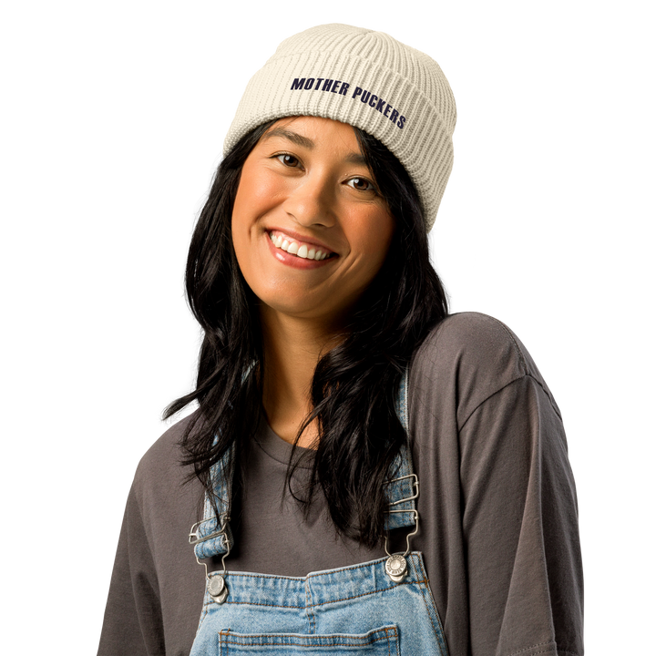 Wordmark Beanie, front view 2
