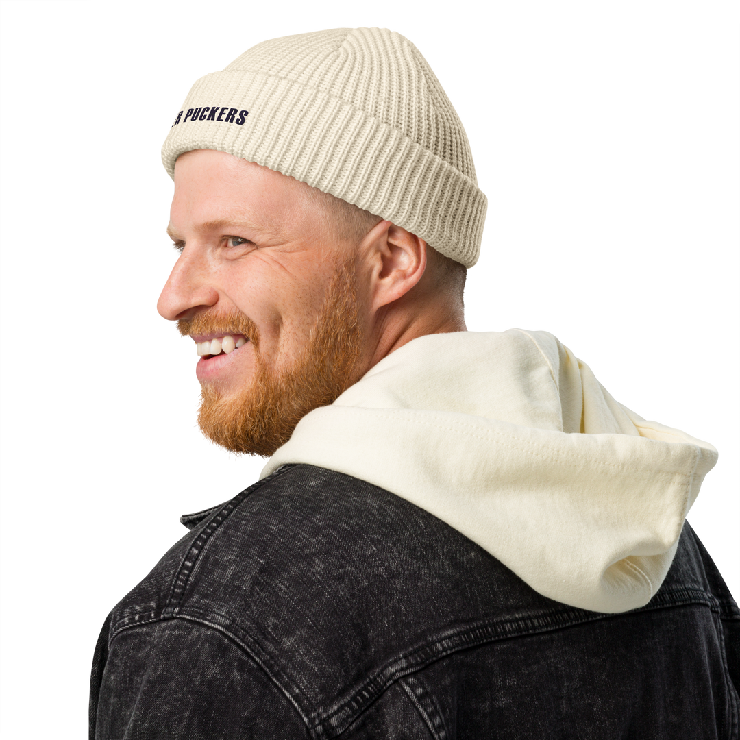 Wordmark Beanie, left front