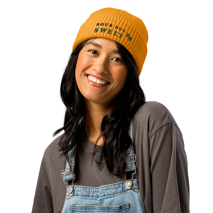 Sour But Sweet Beanie, front view 2