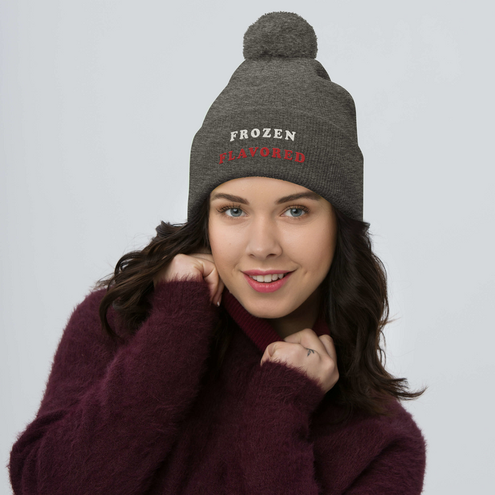 Frozen Flavored Pom-Pom Beanie, front view 2