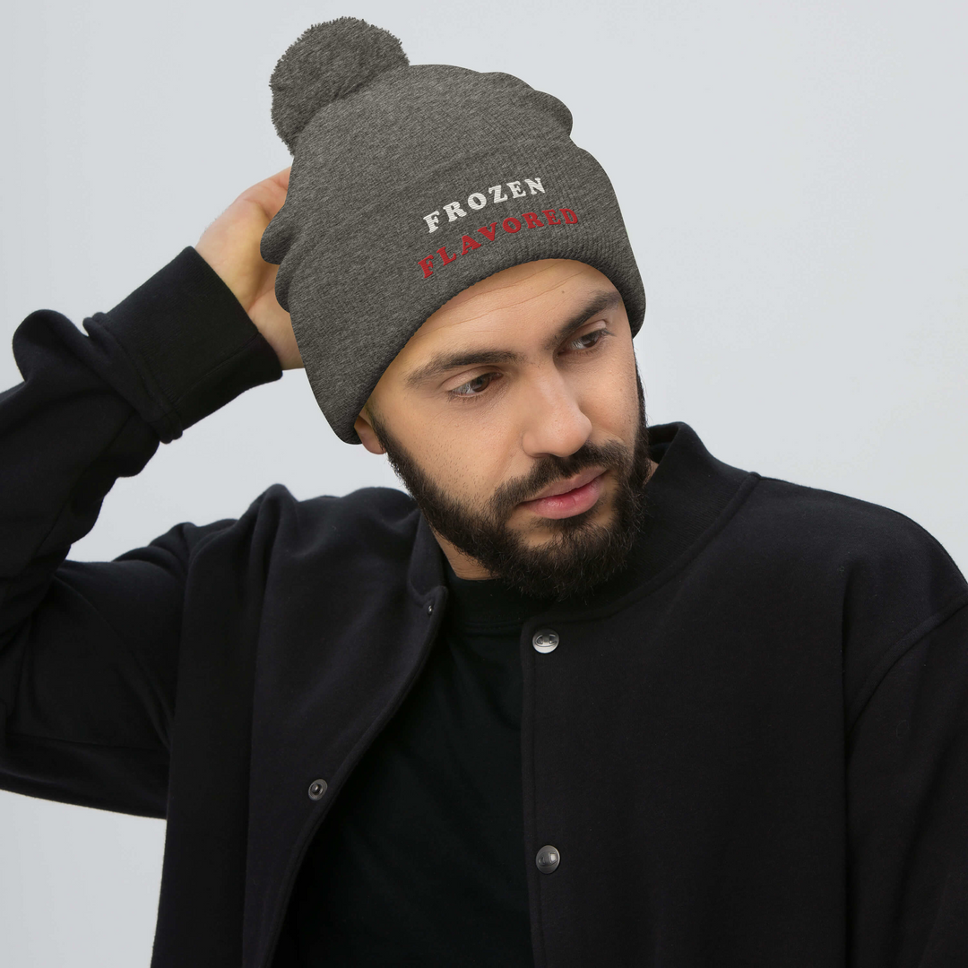 Frozen Flavored Pom-Pom Beanie, front view 3