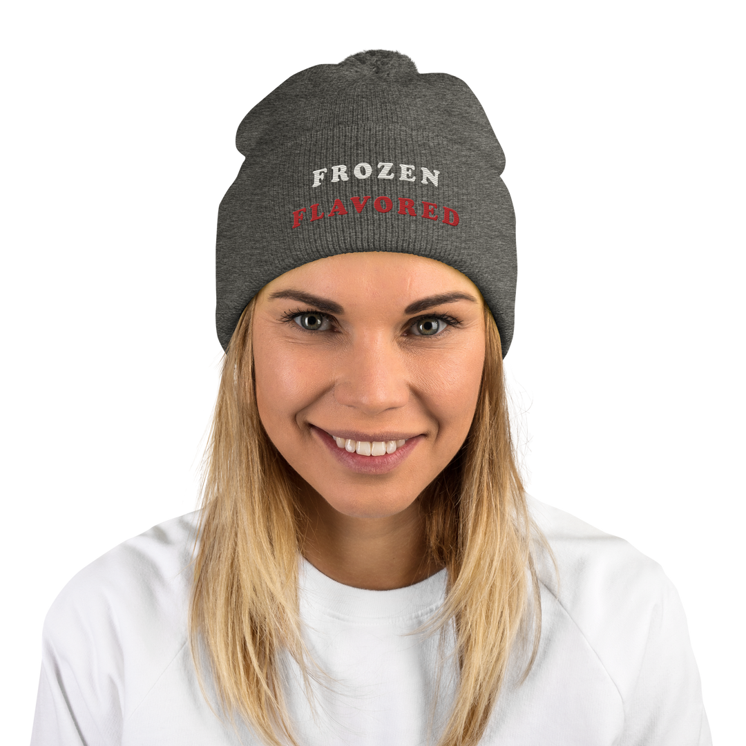 Frozen Flavored Pom-Pom Beanie, front view 5