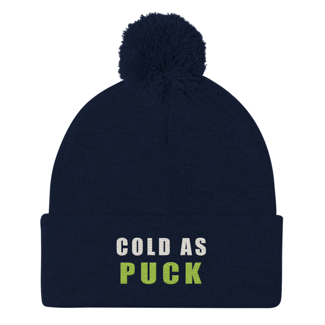Cold As Puck Pom-Pom Beanie