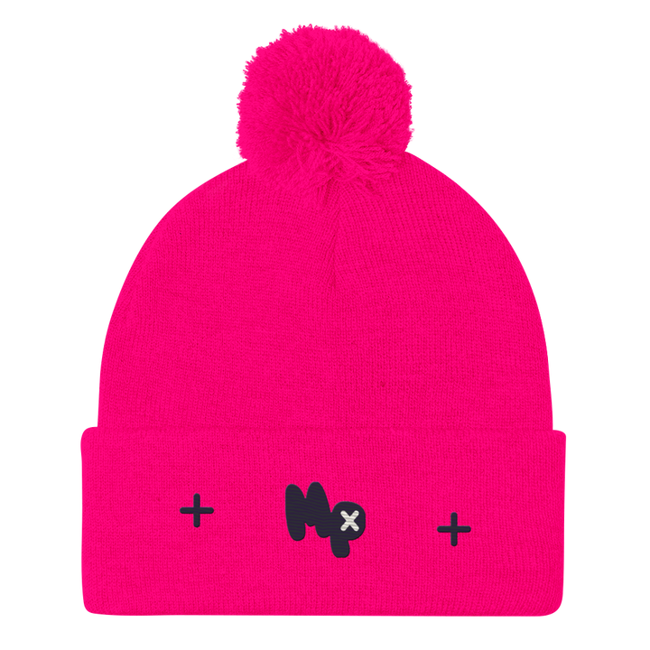 MP Frosted Pom-Pom Beanie, front