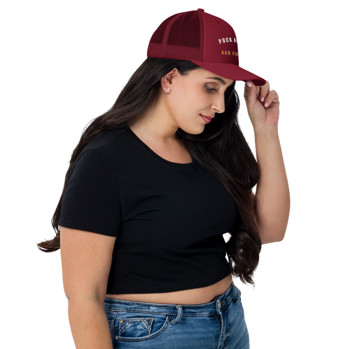 Puck Around Arc Trucker Cap, right