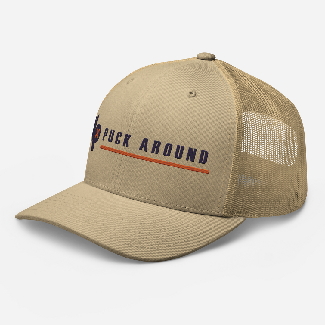 Puck Around Lockup Trucker Cap, left front