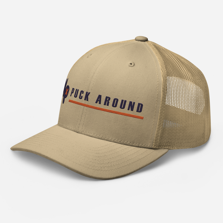 Puck Around Lockup Trucker Cap, left front