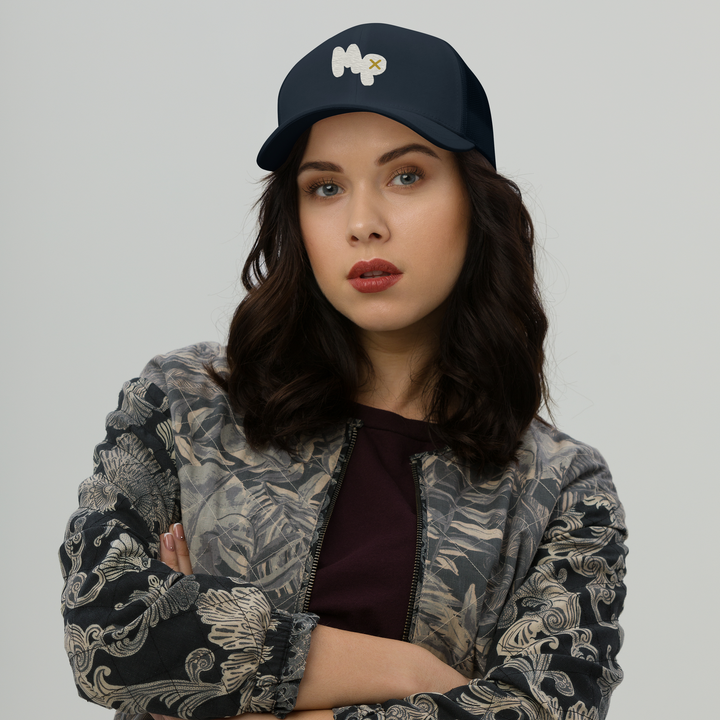 MP Monogram Trucker Cap, front view 2