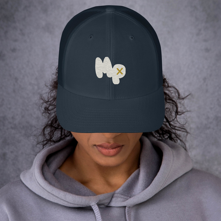 MP Monogram Trucker Cap, front view 3