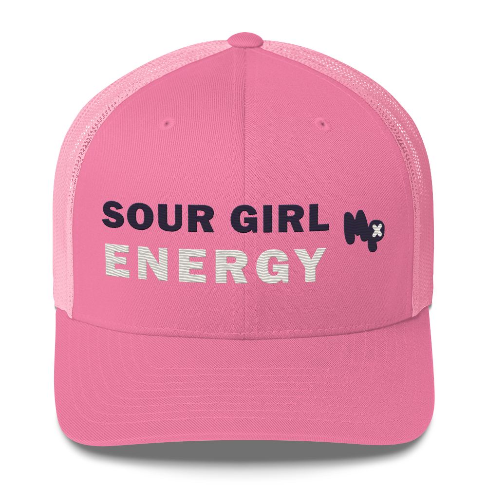 Sour Girl Energy Trucker Cap, front