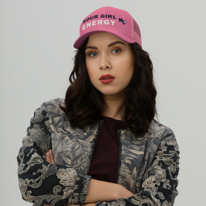 Sour Girl Energy Trucker Cap, front view 2